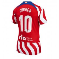 Atletico Madrid Angel Correa #10 Hjemmebanetrøje Dame 2022-23 Kortærmet
